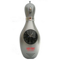 Bowling Pin Clock Radio (Silver)